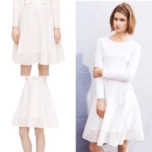 Club Monaco eyelet Stacy circle skirt with diamond cut out pattern NEW NWT